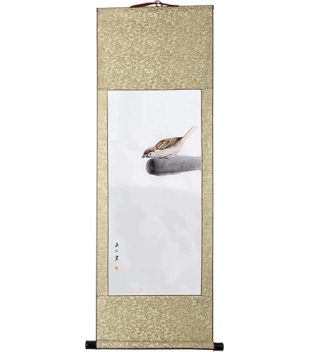 Amazon.co.jp: 画家手描き 掛軸 掛け軸 おしゃれ 水墨画 菩提